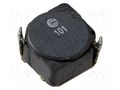 Inductor: wire; SMD; 94.4uH; Ioper: 760mA; 385mΩ; ±30%; 6x6x3mm EATON ELECTRONICS SD6030-101-R