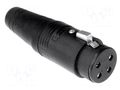 Connector: loudspeaker; plug; female; PIN: 5; for cable; 20A; 200V AMPHENOL AP-5-11