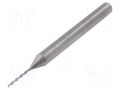 Drill bit; Ø: 0.6mm; carbon steel; PCB; 1/8" (3,175mm) BUNGARD BF0.6