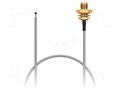 Cable; IPEX MHF 4L,RP-SMA female; black; -40÷85°C; 0÷6GHz; 200mm GCT CAB465RF-0200-A-1