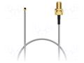 Cable; IPEX MHF 1,RP-SMA female; grey; angled,straight; -40÷85°C GCT CAB468RF-0050-A-1