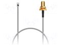 Cable; IPEX MHF LK,SMA female; black; -40÷85°C; 0÷8GHz; 150mm; 50Ω GCT CAB529RF-0150-A-1