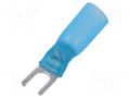 Tip: fork; M4; 1.5÷2.5mm2; crimped; for cable; insulated; blue NINIGI F06B4