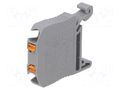 Splice terminal: rail; for DIN rail mounting; push-in; grey; TS15 PHOENIX CONTACT MP1.5