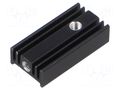 Heatsink: extruded; grilled; black; L: 25mm; W: 12.6mm; H: 6.5mm FISCHER ELEKTRONIK SK95/25/SA/M3/M2.5