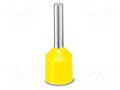 Tip: bootlace ferrule; insulated; copper; 6mm2; Bit len: 12mm PHOENIX CONTACT AI-XL6-12YE