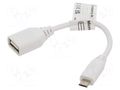 Accessories: connection cable; 80mm; Colour: white RASPBERRY PI SC0727
