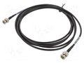 Cable; 3m; BNC male,both sides; black; straight; 0÷40°C; 75Ω 3M 1CX12-22-0S-003.0