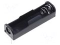 Holder; AA,R6; Batt.no: 1; for PCB; black; 51mm COMF BH-311-1P