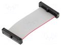 Ribbon cable with IDC connectors; IDC,both sides; 50.8mm; 2" SAMTEC FFSD15D020001N