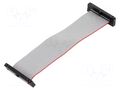 Ribbon cable with IDC connectors; IDC,both sides; 101.6mm; 4" SAMTEC FFSD17D040001NSR