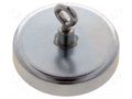 Magnet: permanent; hard ferrite; 220N; 50mm; with eyelet ELESA+GANTER GN50.6-HF-50-B