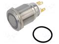 Switch: vandal resistant; Pos: 2; SPDT; 3A/220VAC; 5A/24VDC; IP65 ONPOW GQ22-L-11ZEJW24VS