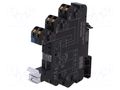 Socket; 16A; for DIN rail mounting; -40÷60°C; 87.8x89.4x12.8mm WEIDMÜLLER TOP-24VDC-EMPTY