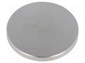 Magnet: permanent; neodymium; 125N; Ø: 48mm; H: 5mm ELESA+GANTER GN55.2-ND-48-5