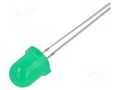 LED; green; 8mm; 120÷250mcd; 45°; 1.7÷2.6VDC; No.of term: 2; 60mW BRIGHTEK (EUROPE) N0G37L03