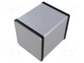 Enclosure: with panel; 1455; X: 104.5mm; Y: 120mm; Z: 104.5mm; grey HAMMOND HM-1455NS1201