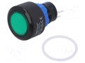 Switch: push-button; Pos: 2; SPDT; 0.5A/220VAC; 1A/24VDC; ON-ON ONPOW LAS1-APY-11ZG12VP