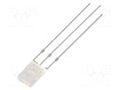 LED; white warm,red; rectangular; 2x5x7mm; bicolour; 500÷750mcd OPTOSUPPLY OSRMPA71C1B