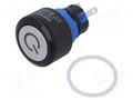 Switch: push-button; Pos: 2; SPDT; 0.5A/220VAC; 1A/24VDC; ON-(ON) ONPOW LAS1-APY-11TG24VP