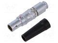 Connector: circular; plug; 2B; male; PIN: 4; for strain relief; 15A MH CONNECTORS MHCP2B04PS90S