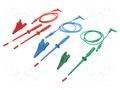 Test leads; banana plug 4mm,angular banana plug 4mm; 1.4m MEGGER MEG-1014-291