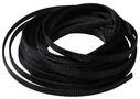 SLEEVING, BRAID, 8MM, BLACK, 10M PETBK8B10