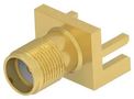RF COAX CONN, SMA JACK, 50 OHM, PCB 2484637-1.