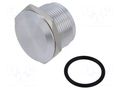 Plug; Cutout: Ø19mm; Mat: aluminum alloy; Panel thick: max.8mm ONPOW M02