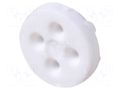 Spacer sleeve; LED; Øout: 5.1mm; L: 1.5mm; white; Holes pitch: 2.5mm BIVAR 116-060