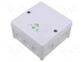 Enclosure: junction box; X: 102mm; Y: 102mm; Z: 57mm; IP66; white SPELSBERG ABOX-040-4/W
