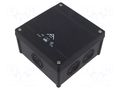 Enclosure: junction box; X: 127mm; Y: 127mm; Z: 70mm; IP66; black SPELSBERG ABOX-060-6/SW