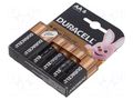 Battery: alkaline; AA; 1.5V; non-rechargeable; 6pcs; BASIC DURACELL BAT-LR6/DRB-B6