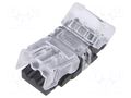 LED tape connector; for tape-wire connection; for ribbon cable POS 4S-CON-WS-8MM