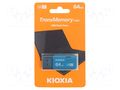 Pendrive; USB 3.2; 64GB; HAYABUSA; light-blue; USB A KIOXIA LU301L064GG4