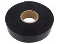 Tape: hook and loop; W: 50mm; L: 10m; Thk: 3.51mm; acrylic; black 3M 3M-SJ3550CF-50-10