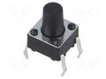 Microswitch TACT; SPST; Pos: 2; 0.05A/12VDC; THT; 1.57N; 6x6x3.5mm CONNFLY TACT4101-18160-A