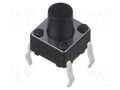 Microswitch TACT; SPST; Pos: 2; 0.05A/12VDC; THT; 1.57N; 6x6x3.5mm CONNFLY TACT4101-14160-A