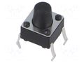 Microswitch TACT; SPST; Pos: 2; 0.05A/12VDC; THT; 1.57N; 6x6x3.5mm CONNFLY TACT4101-13160-A