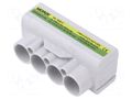 Splice terminal: distribution block; SLT50; 1kV; PIN: 7(4+3) MOREK MAS4051Y10