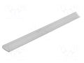 Cover for LED profiles; transparent; 1m; KA-T-11; push-in KLUŚ K-B17179C-1M