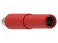 Adapter; 36A; 60V; 30VAC; red; Plating: nickel plated; 6mm ELECTRO-PJP PJPADASPM4-R
