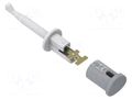 Clip-on probe; hook type; 6A; 60VDC; white; Contacts: brass; 30VAC ELECTRO-PJP PJP6012-PRO-BC