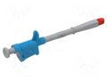 Clip-on probe; crocodile; 20A; blue; Contacts: brass; 4mm; L: 153mm ELECTRO-PJP PJP6009-IEC-BL