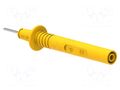 Measuring tip; 36A; yellow; Tip diameter: 2mm; Socket size: 4mm ELECTRO-PJP PJP405-IEC-J