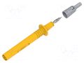 Measuring tip; yellow; Tip diameter: 4mm; Socket size: 4mm ELECTRO-PJP PJP404-IEC-J