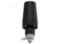 Connector: 4mm banana; socket; 36A; black; nickel plated; M6 ELECTRO-PJP PJP3283-F-N