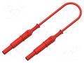 Test lead; 70VDC; 33VAC; 36A; banana plug 4mm,both sides; Len: 1m ELECTRO-PJP PJP2517-100R