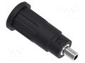 Connector: 2mm banana; socket; 10A; 24.7mm; black; insulated ELECTRO-PJP PJP229-3-N