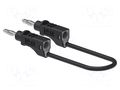 Test lead; 60VDC; 30VAC; 25A; banana plug 4mm,both sides; Len: 1m ELECTRO-PJP PJP2115-100N